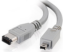 IEEE-1394 Firewire® Cable 6-pin/4-pin 