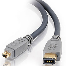 Ultima IEEE-1394 Firewire® Cable 6-pin/4-pin with Gold Connectors 